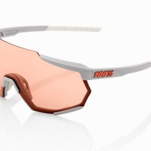 Gafas ciclismo 100% – RACETRAP® – Soft Tact Stone Grey Hiper Coral