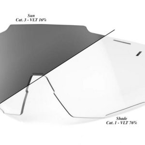 Lentes Gafas ciclismo 100% – RACETRAP®- Lente Photochromic Clear/Smoke