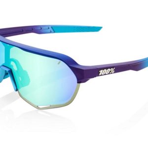 Gafas ciclismo 100% – S2® – Matte Metallic Into The Fade –	Blue Topaz Multilayer Mirror Lens.