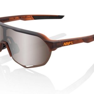 Gafas ciclismo 100% – S2® – Matte Translucent Brown Fade	Hiper Silver Mirror Lens