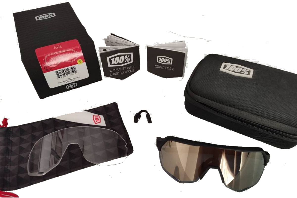 Gafas ciclismo 100% – S2® – Soft Tact Black – Smoke Lens - Imagen 3