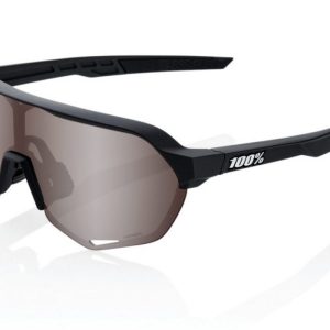 Gafas ciclismo 100% – S2® – Soft Tact Black – HiPER Crimson Silver Mirror Lens