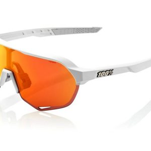 Gafas ciclismo 100% – S2® – Soft Tact Off White HiPER® Red Multilayer Mirror Lens