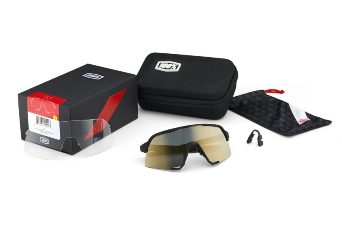 Gafas ciclismo 100% – S3™ – Bora Hans Grohe Team White – Hiper Silver Mirror Lens - Imagen 3