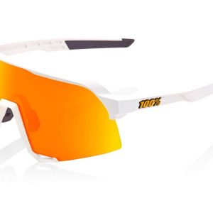 Gafas ciclismo 100% – S3™ – Soft Tact White – HiPER® Red Multilayer Mirror Lens