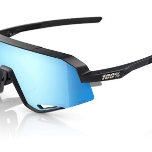 Gafas ciclismo 100% – Slendale – Matte Black – Hiper Blue Multilayer Mirror