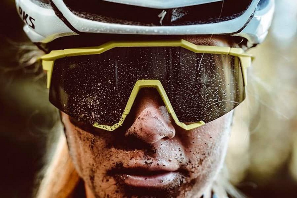 Gafas ciclismo 100% – SPEEDCRAFT® SL – Soft Tact Banana – Black Mirror Lens - Imagen 4