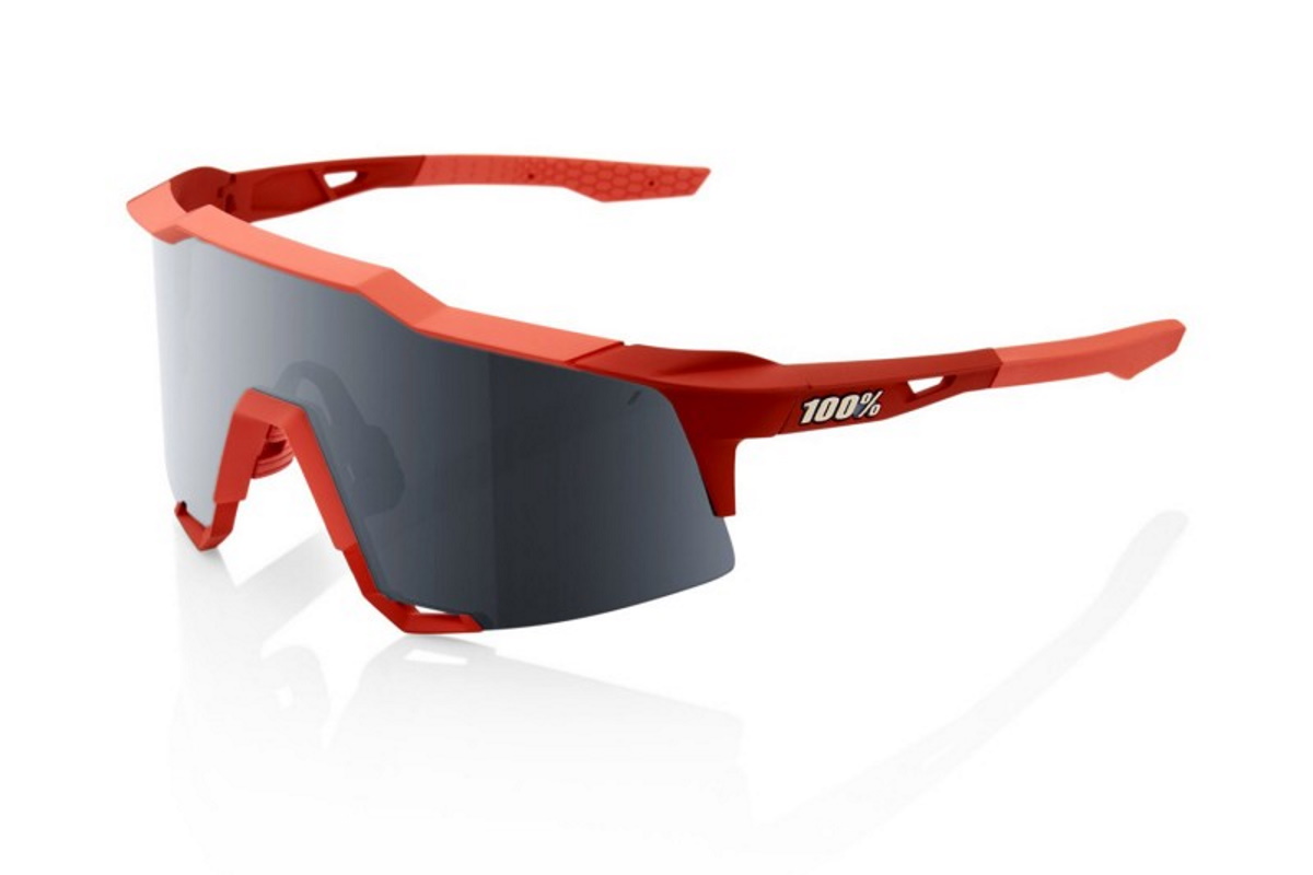 Gafas ciclismo 100% – SPEEDCRAFT® – Soft Tact Coral – Black Mirror Lens