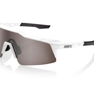 Gafas ciclismo 100% – SPEEDCRAFT® – Matte White – HiPER® Silver Mirror Lens