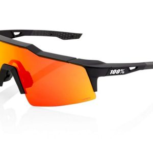 Gafas ciclismo 100% – SPEEDCRAFT® SL – Soft Tact Black – Hiper® Red Multilayer Mirror Lens