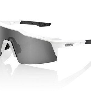 Gafas ciclismo 100% – SPEEDCRAFT® XS – Matte White – Hiper® Silver Mirror Lens