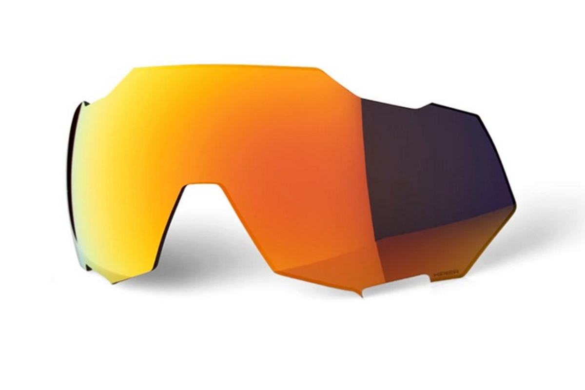 Lentes Gafas ciclismo 100% – SPEEDTRAP® – Hiper® Red Multilayer Mirror Lens