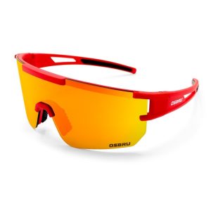 Gafas ciclismo OSBRU RACE BRUN – RED/GOLD