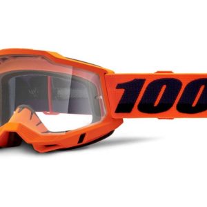 Gafas máscara 100% – ACCURI 2® Goggle – Neon/Orange – Clear Lens