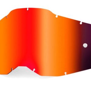 Lentes Reemplazo Gafas máscara 100% – RACECRAFT2 Goggle – Mirror Red