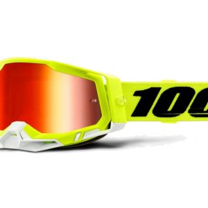 Gafas máscara 100% – RACECRAFT2 Goggle – Yellow – Mirror Red Lens
