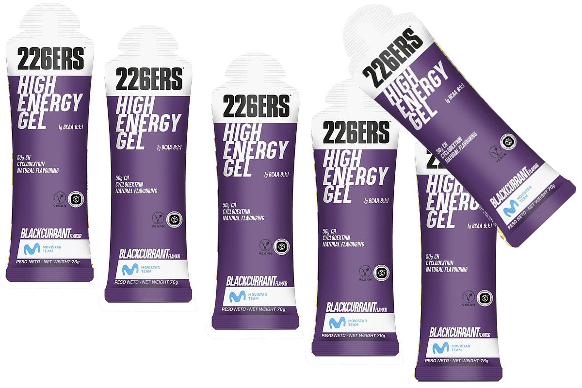 Gel 226ERS – HIGH ENERGY GEL 76g – BCAA Grosella Negra - Imagen 3