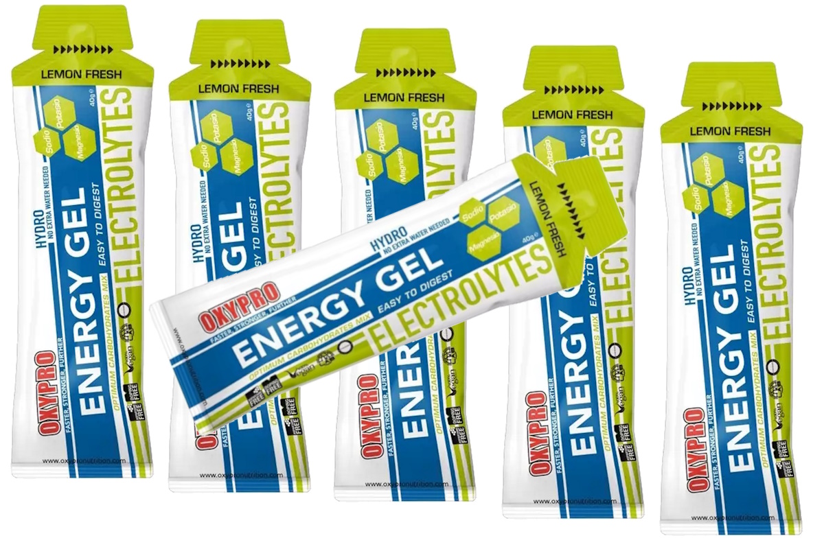 Gel energético OXIPRO – ENERGY Gel líquido – ELECTROLITOS – LEMON FRESH - Imagen 3