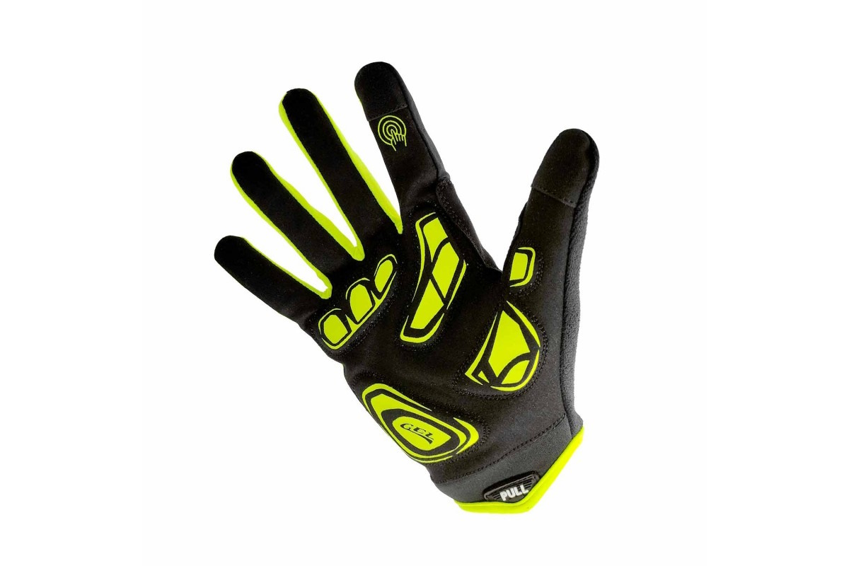 Guantes largos ciclismo OSBRU ENDURACE DOMI – Black/Neon Yellow - Imagen 2