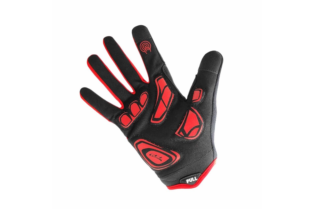 Guantes largos ciclismo OSBRU ENDURACE DOMI – Black/Red - Imagen 2