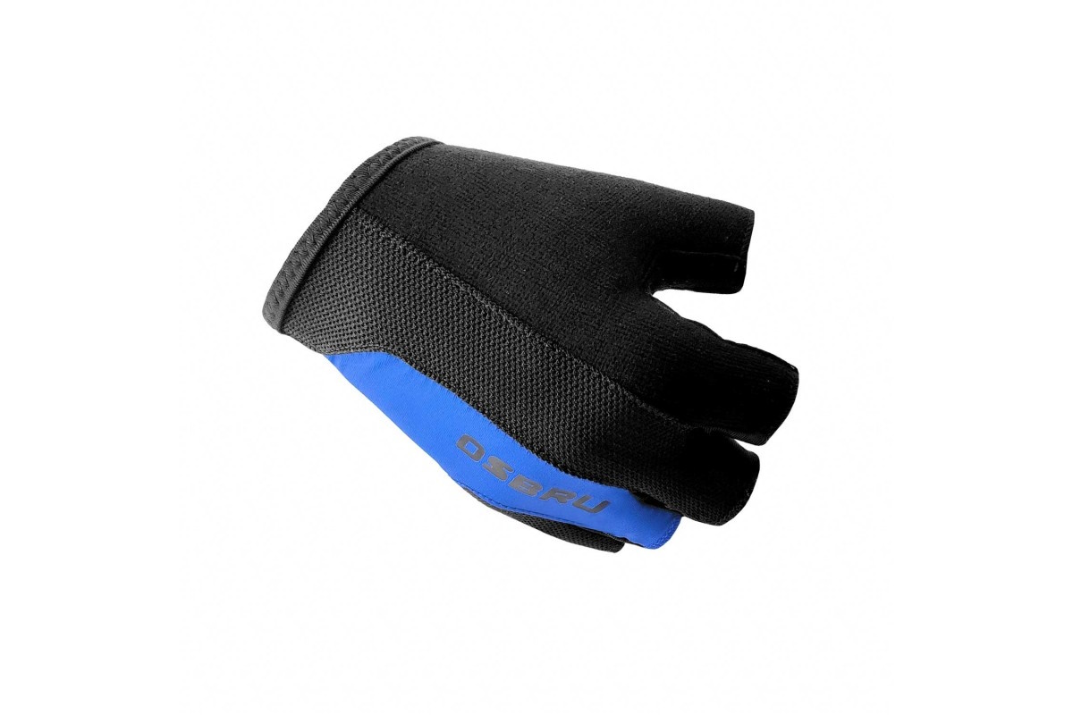 Guantes cortos ciclismo OSBRU EVOLUTION MILI – Blue/Black - Imagen 3