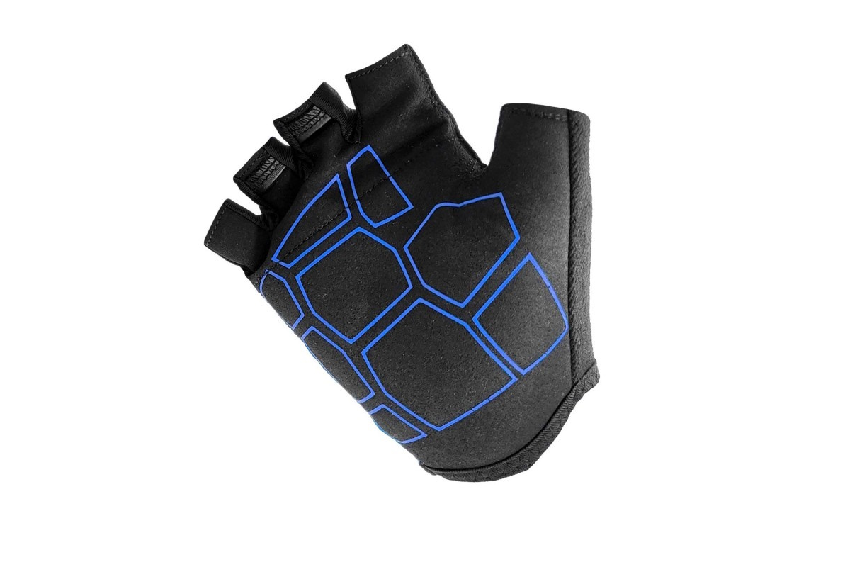 Guantes cortos ciclismo OSBRU EVOLUTION MILI – Blue/Black