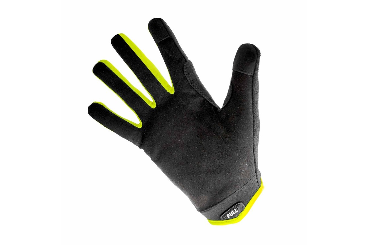 Guantes largos ciclismo OSBRU RACE DOMI – Black/Neon Yellow - Imagen 2
