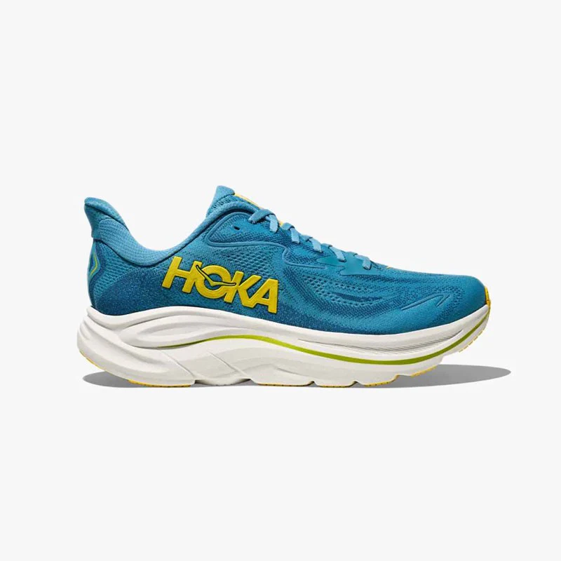 HOKA CLIFTON 10 WIDE ALPINE BLUE/FOGGY