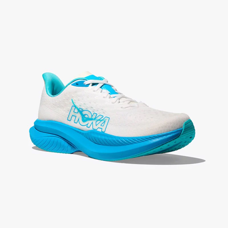 HOKA MACH 6 WHITE/SKYWARD BLUE - Imagen 4