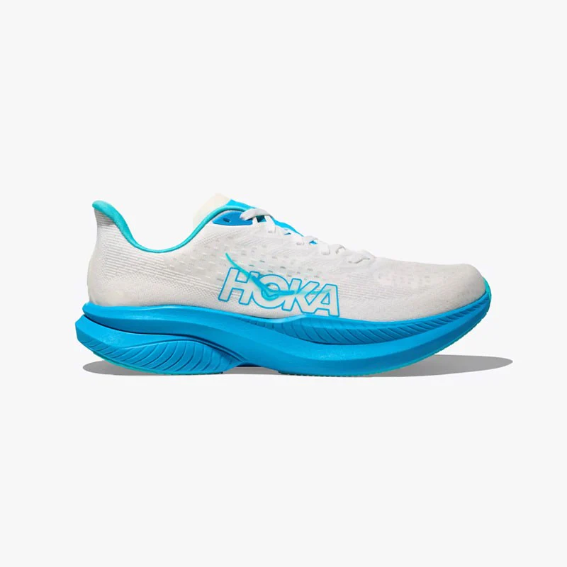 HOKA MACH 6 WHITE/SKYWARD BLUE - Imagen 2