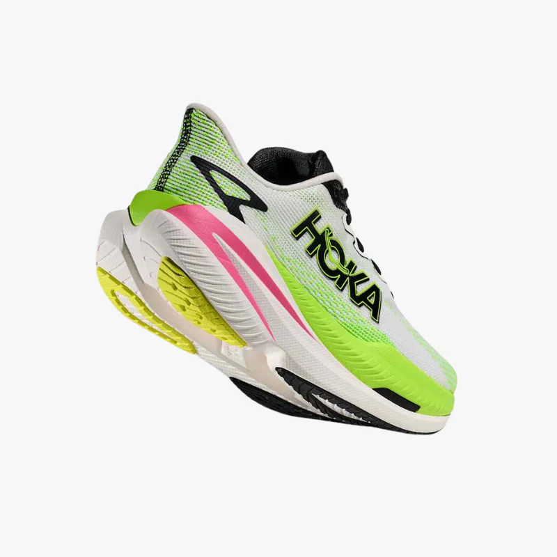 HOKA MACH X 3 W WHITE/NEON LIME - Imagen 4