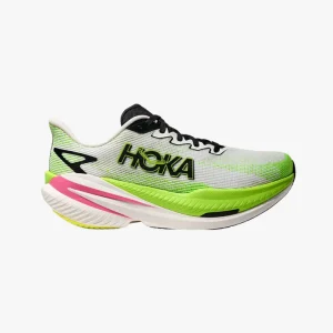 HOKA MACH X 3 W WHITE/NEON LIME
