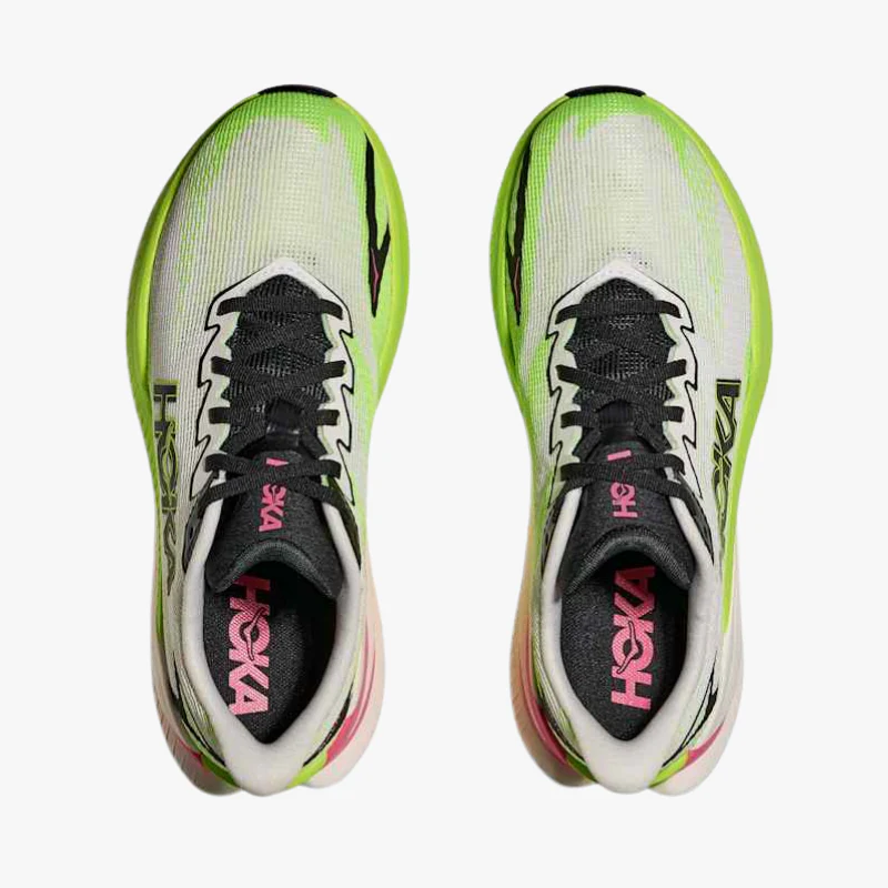 HOKA MACH X 3 W WHITE/NEON LIME - Imagen 5
