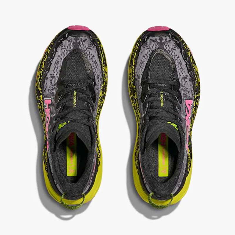 HOKA SPEEDGOAT 6 W BLACK/NEON - Imagen 6