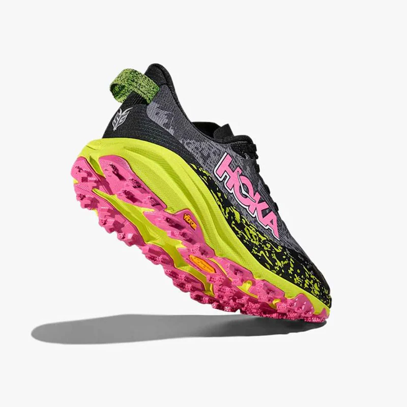 HOKA SPEEDGOAT 6 W BLACK/NEON - Imagen 5