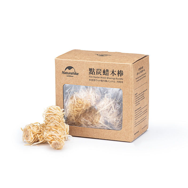 Arrancador de fuego virutas de madera haz caja leña varilla palo - Imagen 2