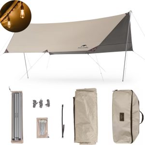 Tienda de campaña con dosel