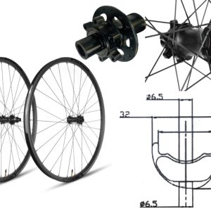 Ruedas carbono MTB GTR SL25-SP disco 6 Tornillos Shimano 11v Boost
