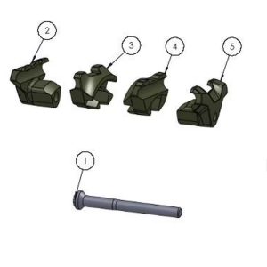 Kit de Abrazadera Specialized S164200003 | Rieles Redondos 7×7 mm | Alien Head | Tija PRO II Alloy Post