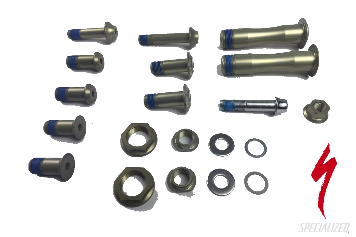 Kit Pernos Pivote Suspensión Specialized Stumpjumper FSR 2008-2010, Incluye Todos los Pernos y Arandelas, Repuesto Original 9898-5170