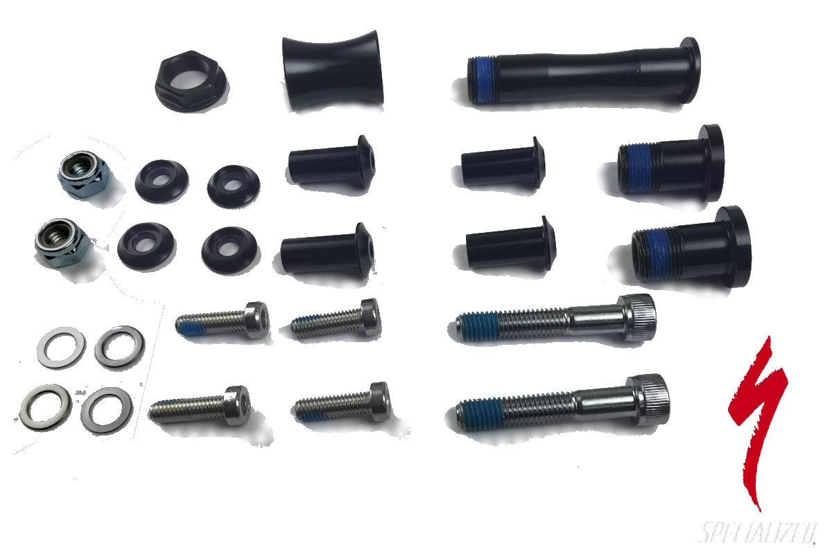 Kit Pernos Pivote Suspensión Specialized Status FSR 2012-2015 | 9892-5215 | Repuesto Original con Tuercas y Arandelas - Imagen 2