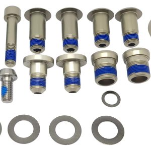 Kit de Pernos de Pivote y Amortiguador Inferior Original 9892-5210 Specialized para Stumpjumper FSR 2012-2015 – Anodizado, Incluye Arandelas