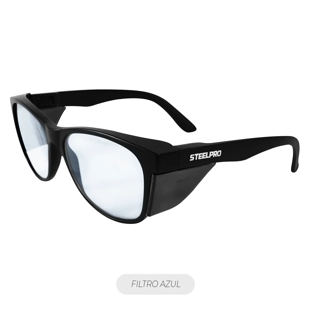 Lente Seguridad Safeblack Claro Blue Blocker Steelpro - Imagen 2