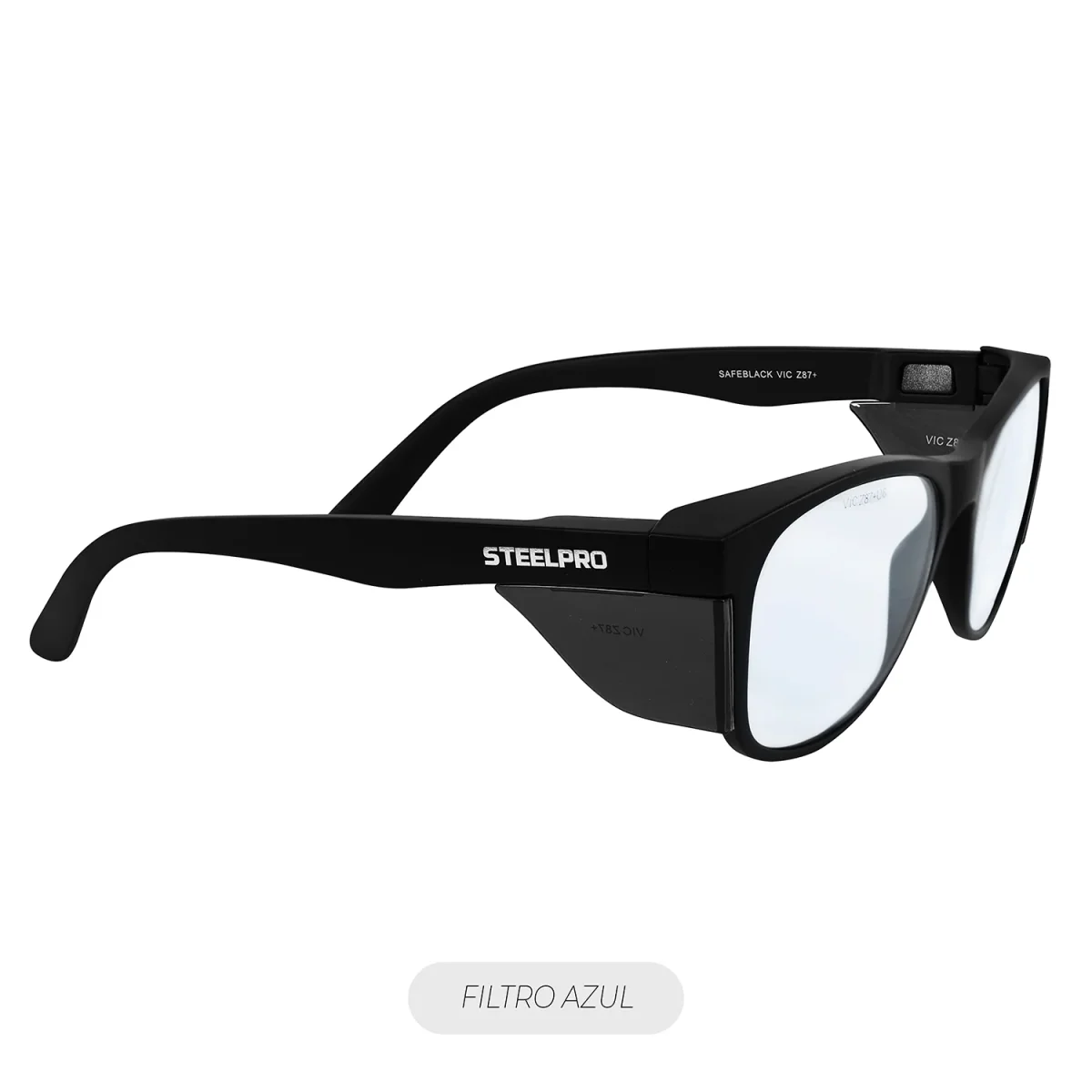 Lente Seguridad Safeblack Claro Blue Blocker Steelpro - Imagen 4