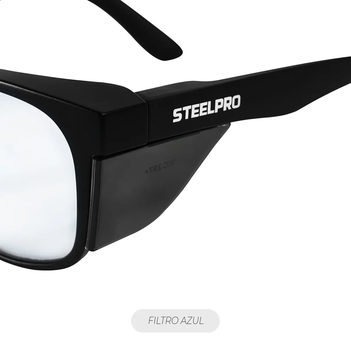 Lente Seguridad Safeblack Claro Blue Blocker Steelpro - Imagen 6