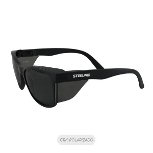 Lente Seguridad Safeblack Gris Polarizado Steelpro