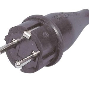 Conector 230V macho de caucho