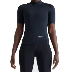 Maillot de Manga Corta Specialized Foundation Mujer – Estilo Brillante, Confort Premium y Distintivo de Calidad para Ciclismo Femenino – Black