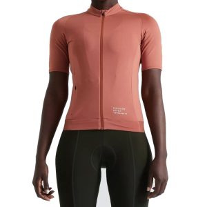 Maillot de Manga Corta Specialized Foundation Mujer – Estilo Brillante, Confort Premium y Distintivo de Calidad para Ciclismo Femenino – Terra Cota
