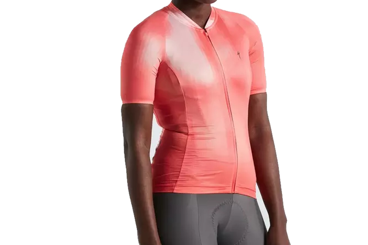 Maillot manga corta SPECIALIZED – SL AIR DISTORTION WMN – VIVID CORAL - Imagen 2
